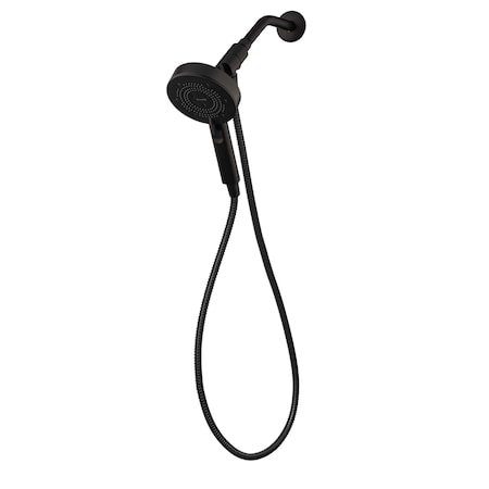 Brondell Nebia Yuba 5-Setting Water Saving Handshower with HaloNetic Dual Docking System, Matte Black NE80-HSHNBB-MB